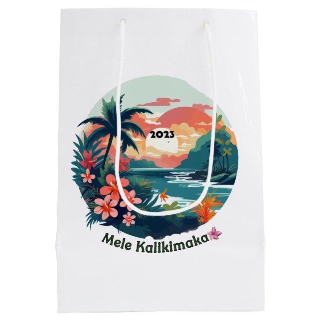 Mele Kalikimaka Tropical Island 2023 Label (Baksidan)