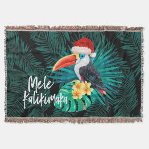 Mele Kalikimaka Tropical Jungle Birds Filt