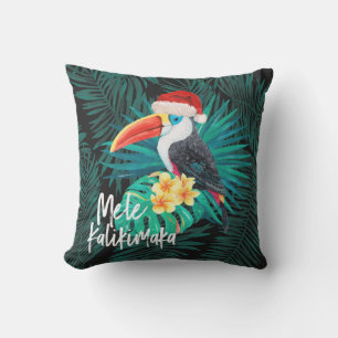 Mele Kalikimaka Tropical Jungle Birds Handflatan Kudde