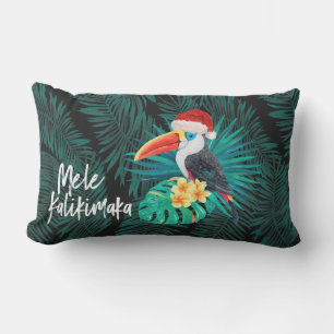 Mele Kalikimaka Tropical Jungle Birds Handflatan Lumbarkudde