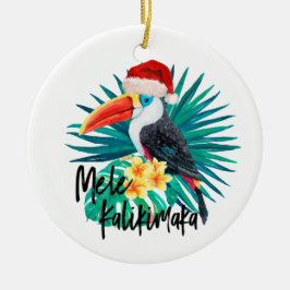 Mele Kalikimaka Tropical Jungle Birds Julgransprydnad Keramik