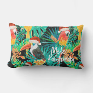 Mele Kalikimaka Tropical Jungle Birds Lumbarkudde
