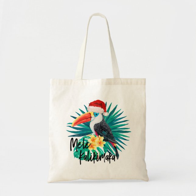 Mele Kalikimaka Tropical Jungle Birds Tygkasse (Framsidan)