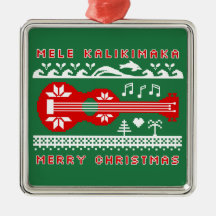 Mele Kalikimaka Ugly Sweater (Röd på Grönten)