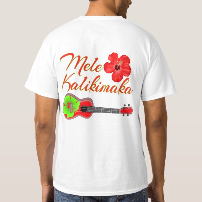 Mele Kalikimaka Ukulele Tröja (Baksida)