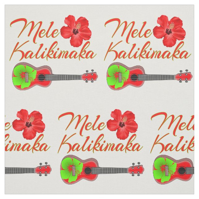 Mele Kalikimaka Ukulele Tyg (Provkarta)