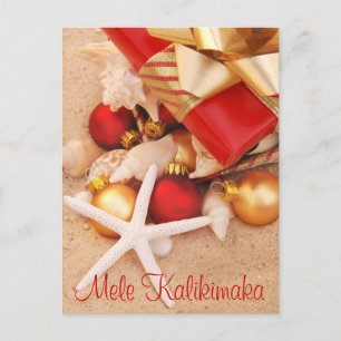 "Mele Kalikimaka" Vapnet Veather julkort Helg Vykort