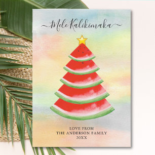 Mele Kalikimaka Watermelon Julkort