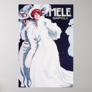 Mele Napoli Art nouveau Poster