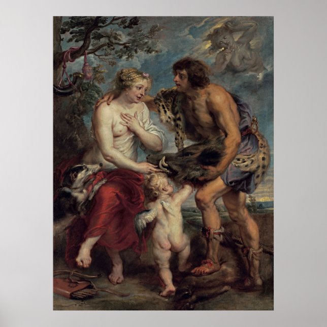Meleager och Atalante Poster (Framsidan)