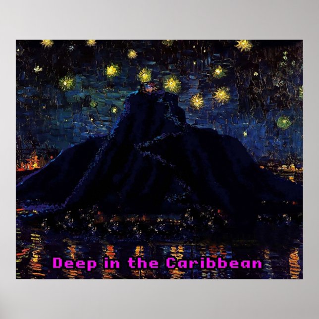 Melee Starry Night 2 Starry Natt över ön Poster (Framsidan)