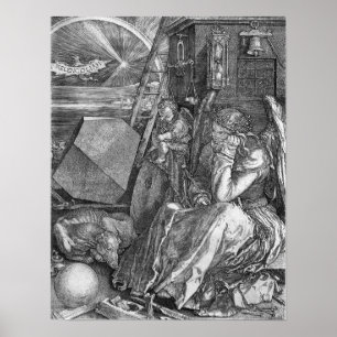 Melencolia Print av Albrecht Durer Poster