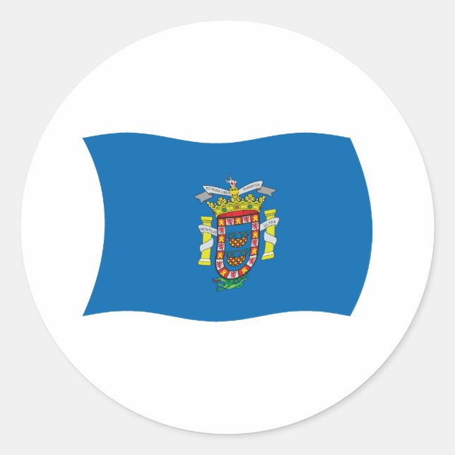 Melilla Flagga Klistermärke (Framsida)