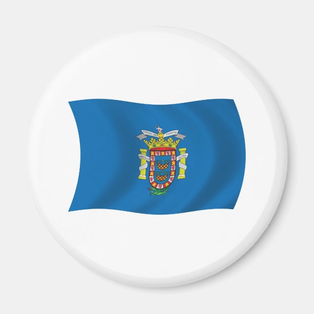 Melilla Flagga Magnet (Framsidan)