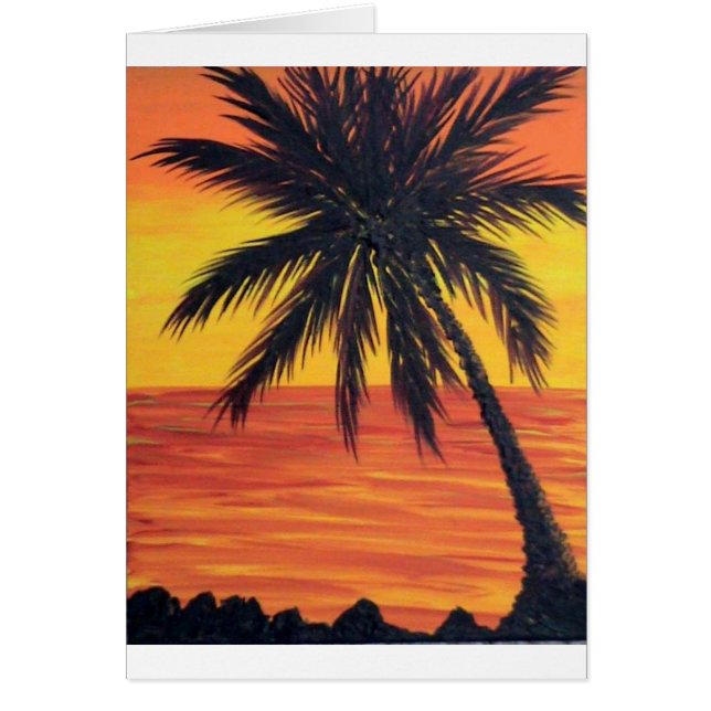 Melindas balmy handflatan hälsningskort (Framsidan)