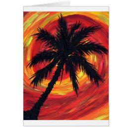 Melindas stormy handflatan hälsningskort