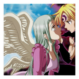 Meliodas and Elizabeth Perfect Poster