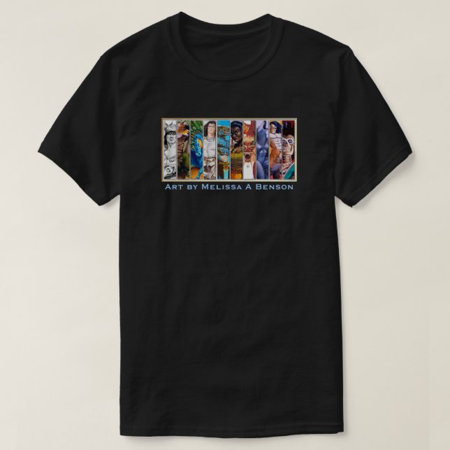 Melissa Benson Fantasy-sampling T-shirt (Design framsida)