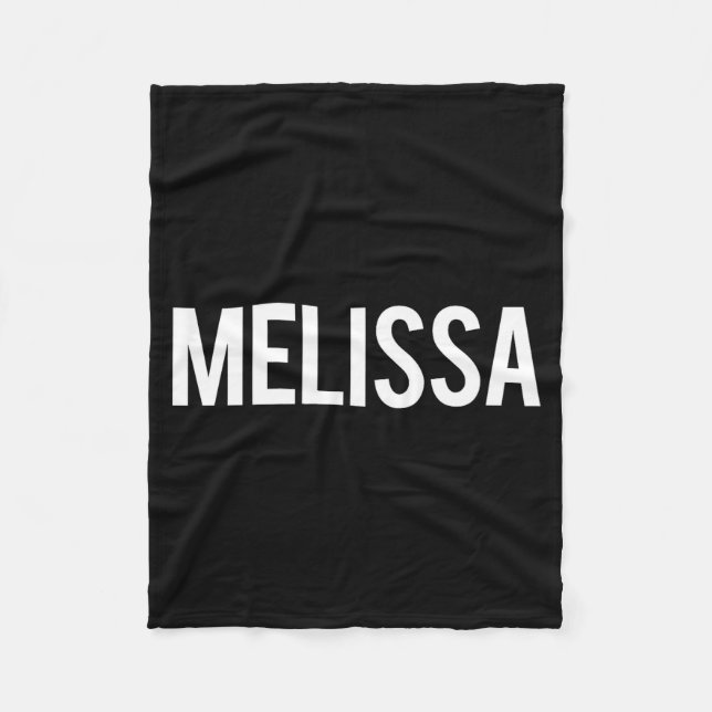 Melissa - Cool New Funny Name Fan Gift Tee  Fleecefilt (Framsidan)