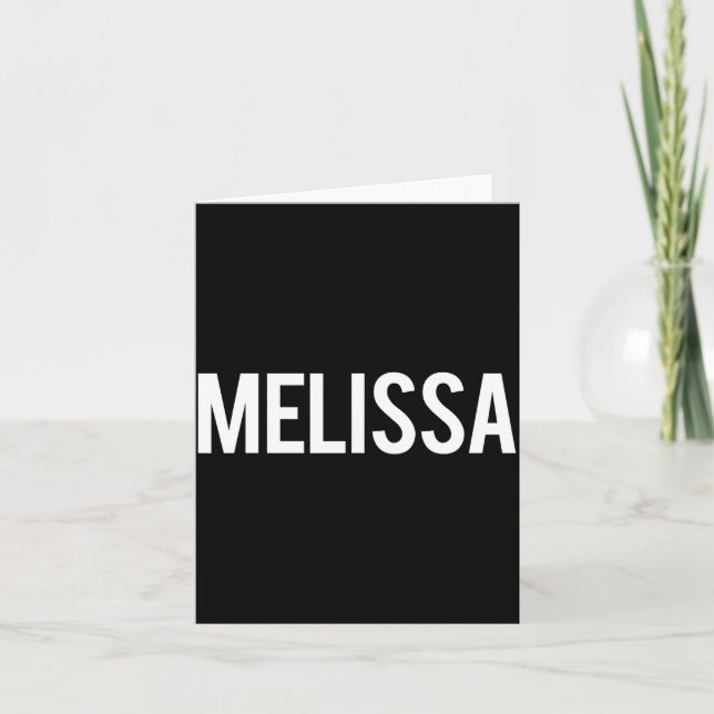 Melissa - Cool New Funny Name Fan Gift Tee  Kort (Framsida)