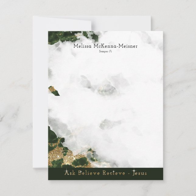 Melissa Flat Card 1 Inbjudningar (Framsida)