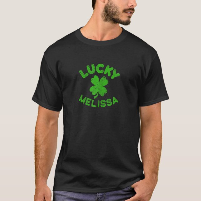 Melissa Irish Family St Patrick S Day Lucky Mel T Shirt (Framsida)