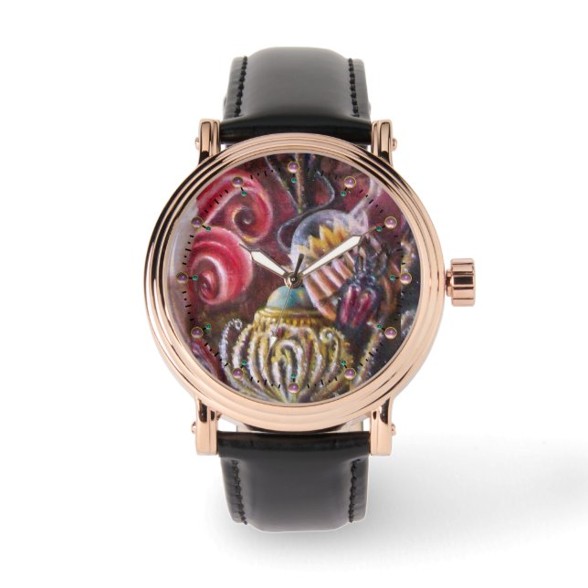 MELISSA/Magic Flowers with Scarab Armbandsur (Framsida)