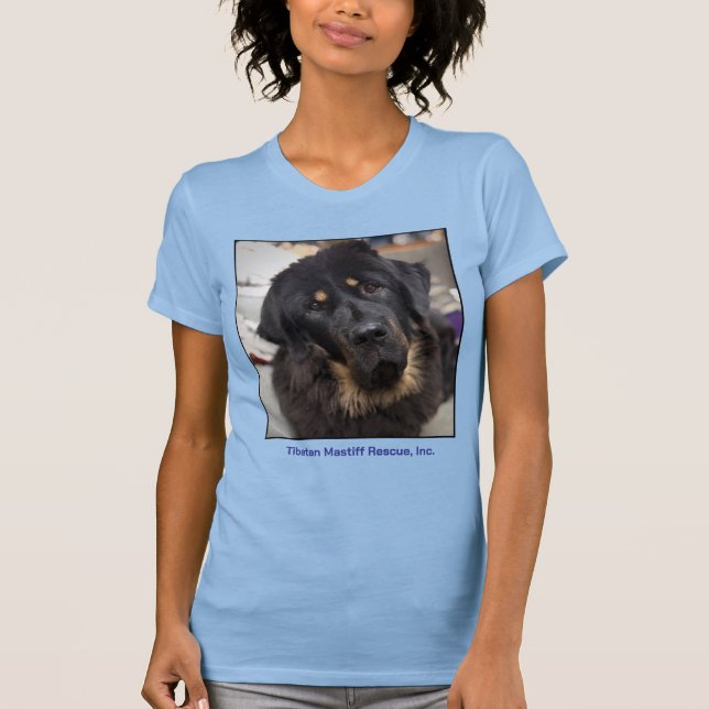 Melissa Tibetan Mastiff Head shot T-Shirt (Framsida)