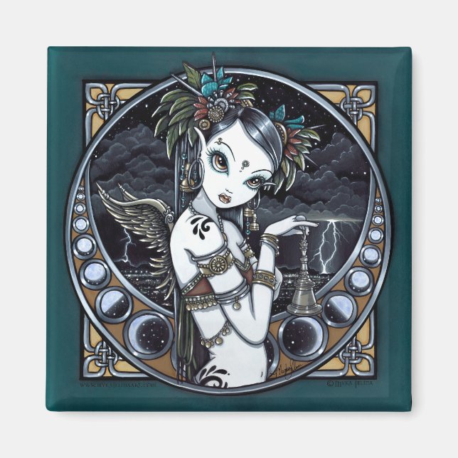 "Melita" Goth Tribal Fusion Dancer Angel Magnet (Framsidan)