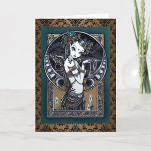 "Melita" Gothic Tribal Fusion Dancer Art Card Kort