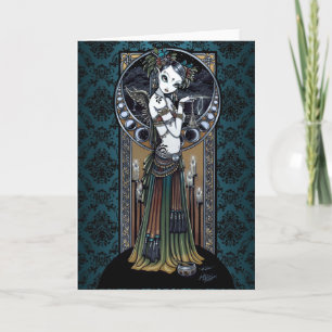 "Melita" Gothic Tribal Fusion Dancer Art Card Kort