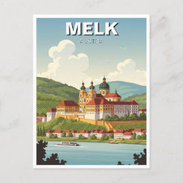 Melk Abbey Austria Travel Vykort