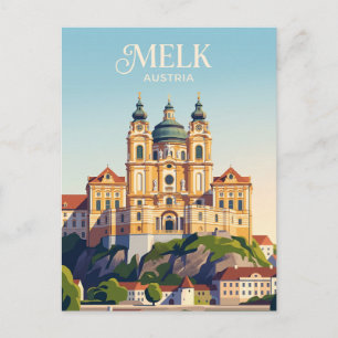 Melk kloster Österrike Vykort
