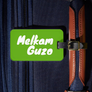 Melkam Guzo etiopian Travel Önskemål Bagagebricka