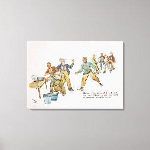 Mellan 7 och 8 på morgonen. canvastryck