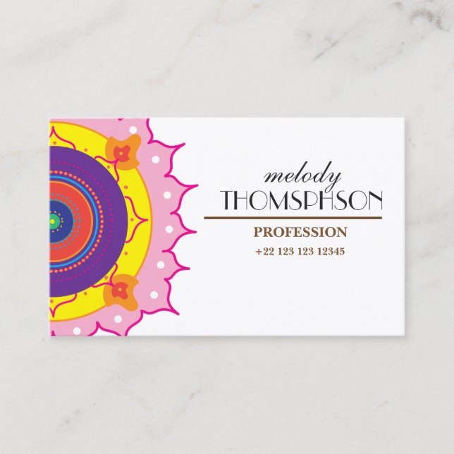 Mellan, 8,9 cm x 6,4 cm, standardprojektionsyta visitkort (Framsida)