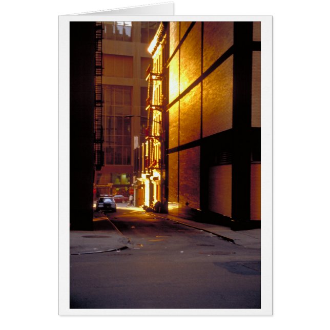 MELLAN BLOCKS-kort Hälsningskort (Framsidan)