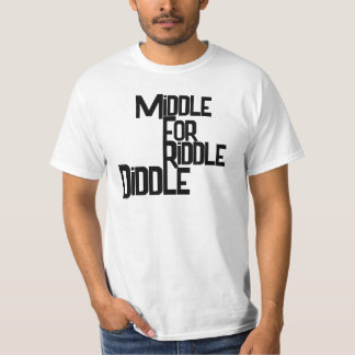 Mellan för Gåtor Gåtor Herrarnas Roliga T-Shirt