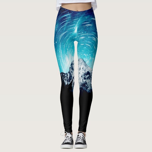 Mellan galaxen och berget leggings (Framsida)