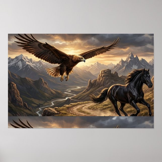 Mellan himmel och sten poster (Framsidan)