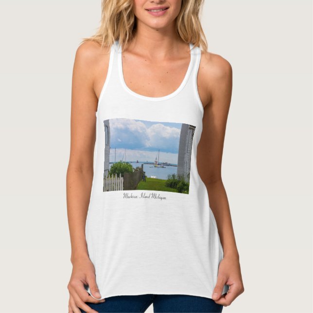 Mellan hushåll, Tanktop Linne Med Racerback (Framsida)