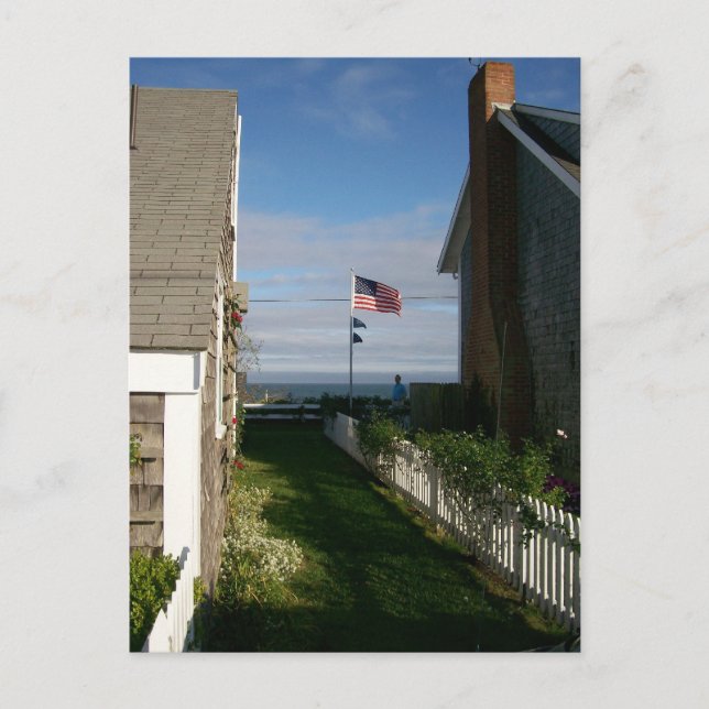 Mellan kontona i kontur vykort (Framsida)