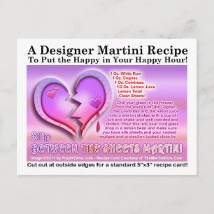 Mellan Lakan Valentine Day Martini Recipe Helg Vykort