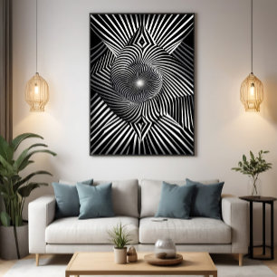 Mellan linjer och dimensioner poster