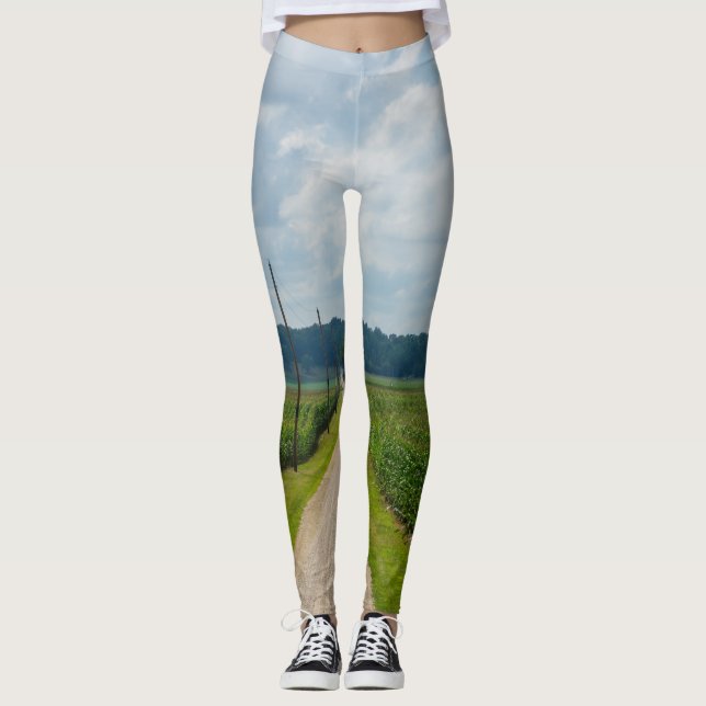 Mellan Maj Fält Leggings (Framsida)