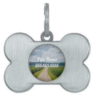 Mellan Maj Fält Pet ID-tagg ID-bricka Husdjur