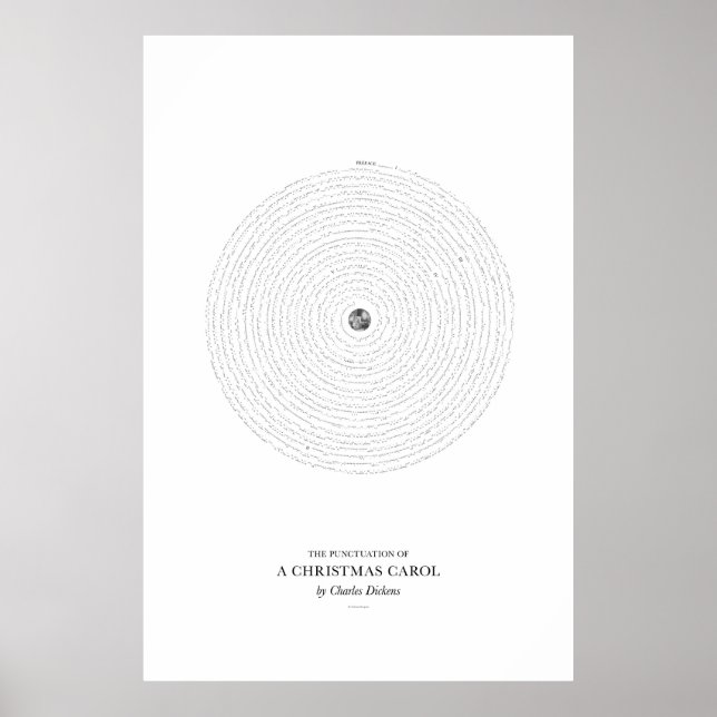 Mellan Ord: En jul Sång Poster (Framsidan)