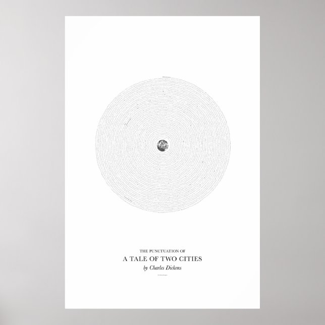 Mellan Ord: en tabell över två städer Poster (Framsidan)