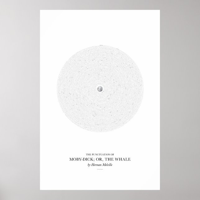 Mellan Ord: Moby-Dick, eller, Valet Poster (Framsidan)