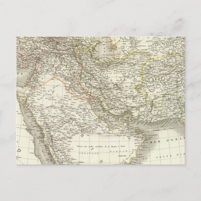 Mellan östern Atlas Karta 2 Vykort (Framsida)